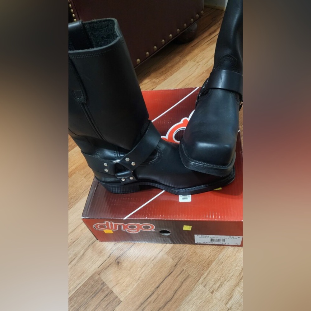 MEN BLACK HARNESS SAFETY TOE